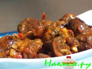 Каштаны в томатно-чесночном соусе !!!