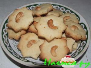 Лимонное печенье с орехами кешью
