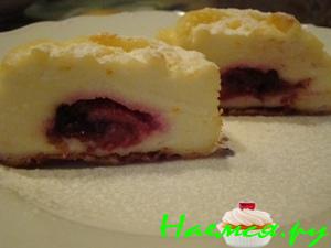 Творожные кексы с вишней