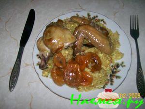 "Золотая" курочка с курагой