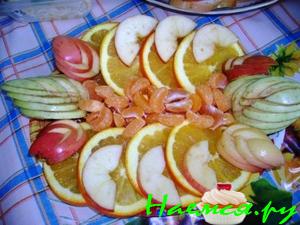 Десерт фруктовый. Вариант оформления