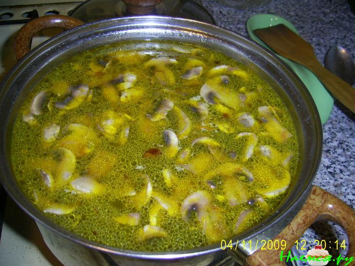 Суп грибной с плавленным сыром Суп грибной с плавленным сыром