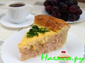 Ветчинный пирог к завтраку