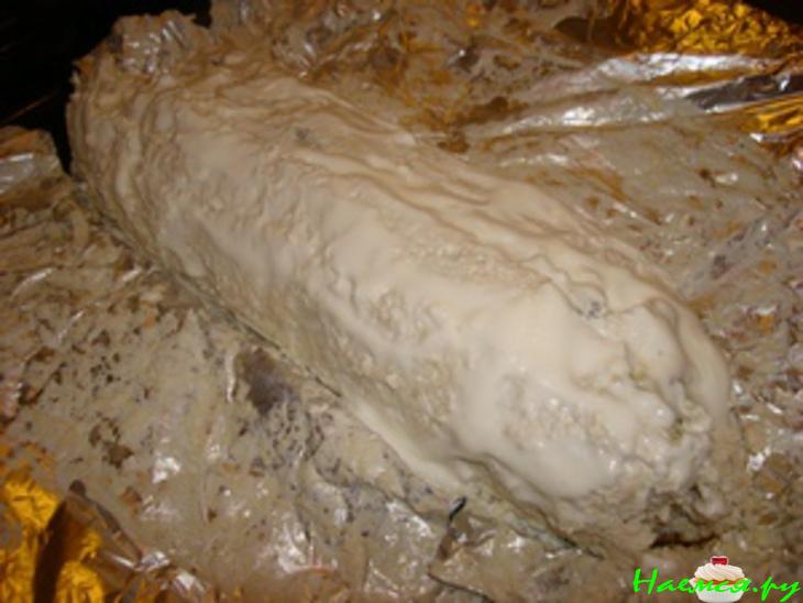 Куриный рулет-суфле с брокколи