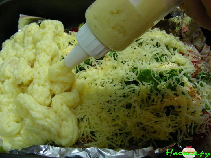 Курочка под снегом