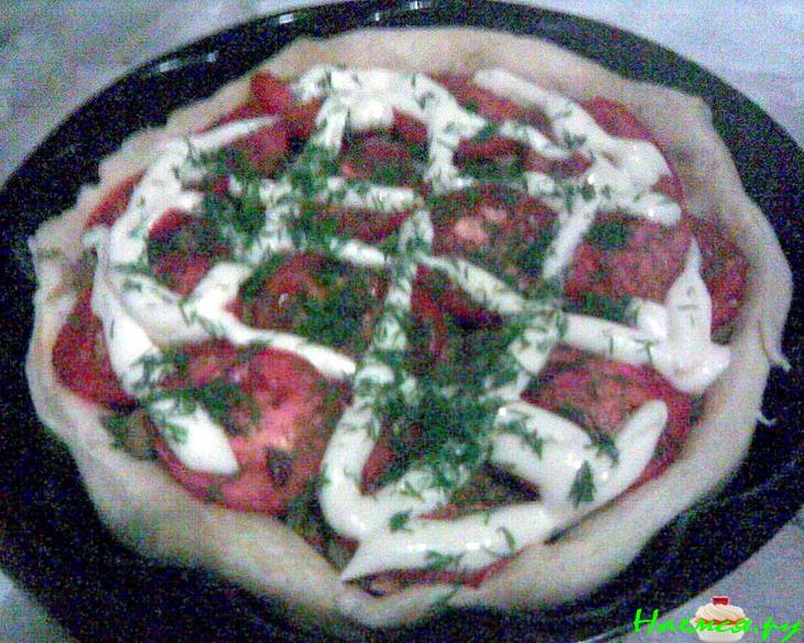 Пицца-пирог для постящихся и вегетарианцев Пицца-пирог для постящихся и вегетарианцев