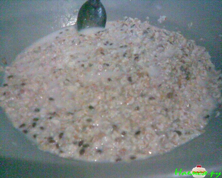 Постные маффины с 9-тью злаками и орехами (на соевом молоке)