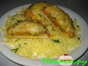 Мясо под овощным одеялом