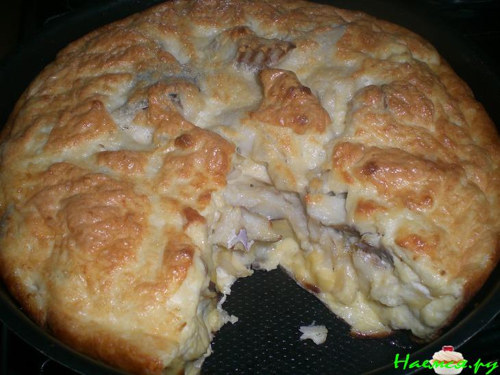 Пирог рыбный (у меня пикша) Пирог рыбный (у меня пикша)