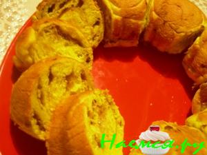 Дрожжевой пирог с печеночной начинкой Дрожжевой пирог с печеночной начинкой