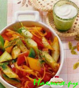 Овощная смесь в сметанном соусе Овощная смесь в сметанном соусе