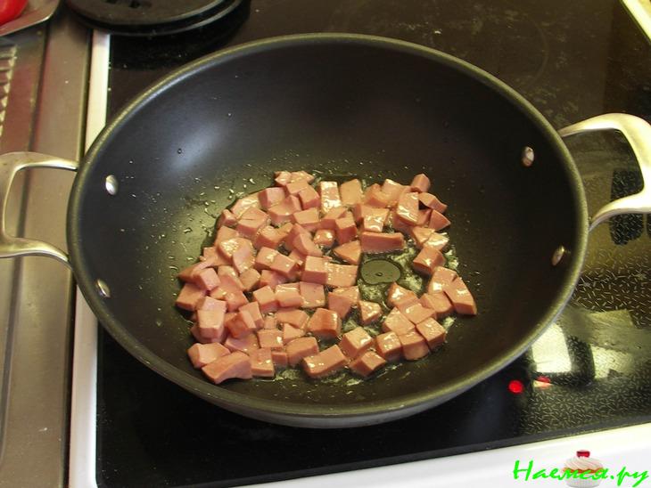 Спагетти с ветчиной