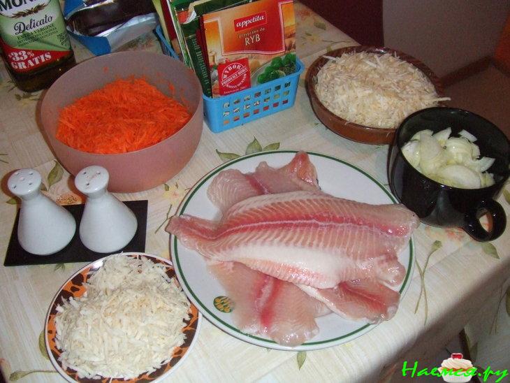 Рыба по-гречески с томатной пастой