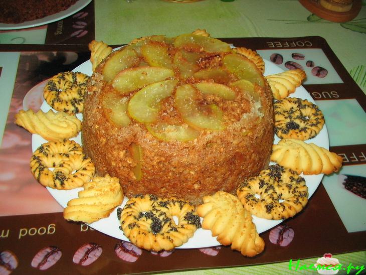 Яблочный пирог с овсяными хлопьями