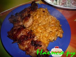 Куриное филе с соевым соусом и красным перцем
