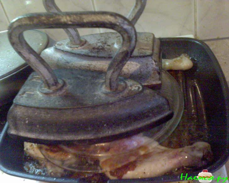 Курица под утюгом