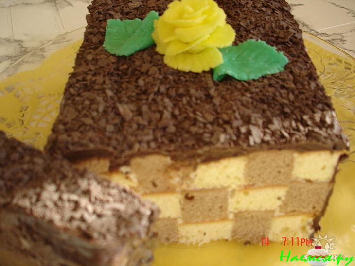 Шахматный торт