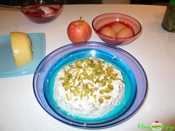 Салат "Часы" Салат "Часы"