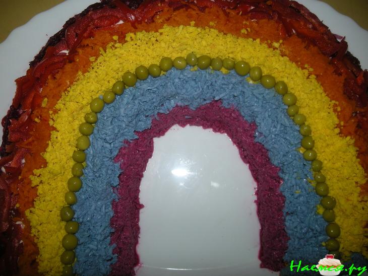 Салат слоеный &laquo;Радуга&raquo;