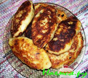 Зразы постные из картофеля с грибной начинкой