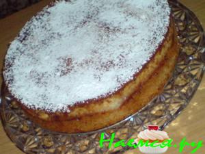 Яблочный пирог под медово-сметанно-яичной заливкой