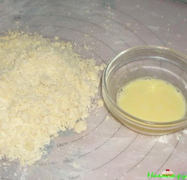 Черничный песочный пирог