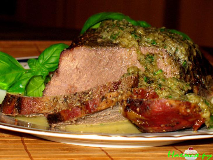 Жаркое из говядины с мятой и каперсами Жаркое из говядины с мятой и каперсами