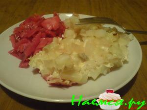 Картофельная запеканка с брынзой