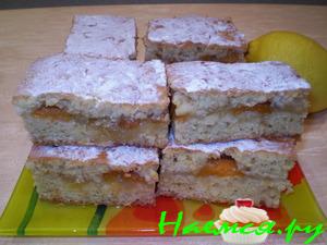 Ароматный пирог с лимоном и абрикосами