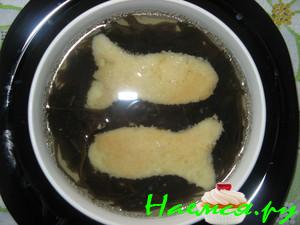 Суп с морской капустой для детей "Аквариум"