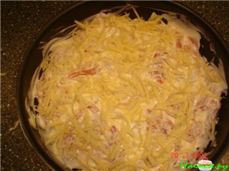 Куриная отбивная с чесноком и сыром