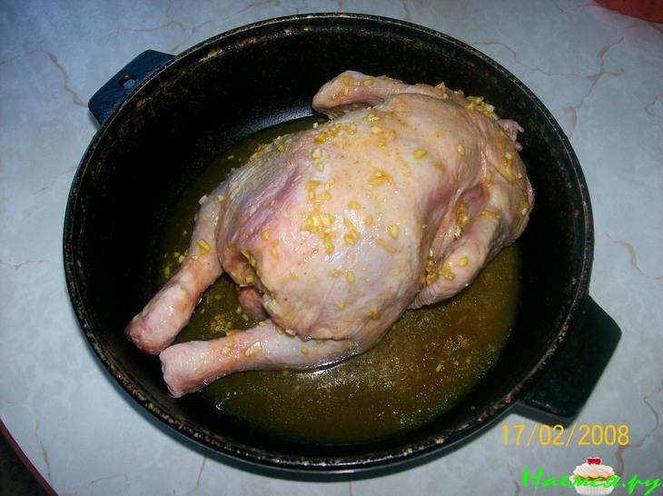 "Золотая" курочка с курагой