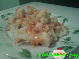 Острая цветная капуста по-корейски Острая цветная капуста по-корейски