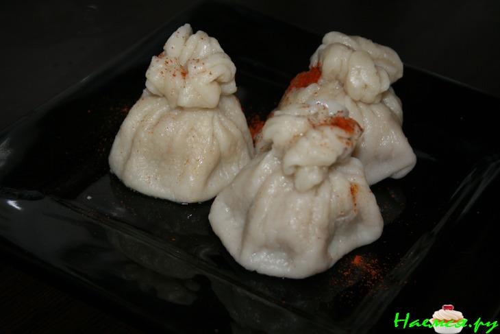 Хинкали с кориандром Хинкали с кориандром