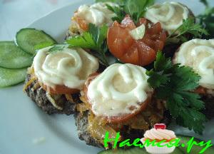 Печеночные котлетки праздничные