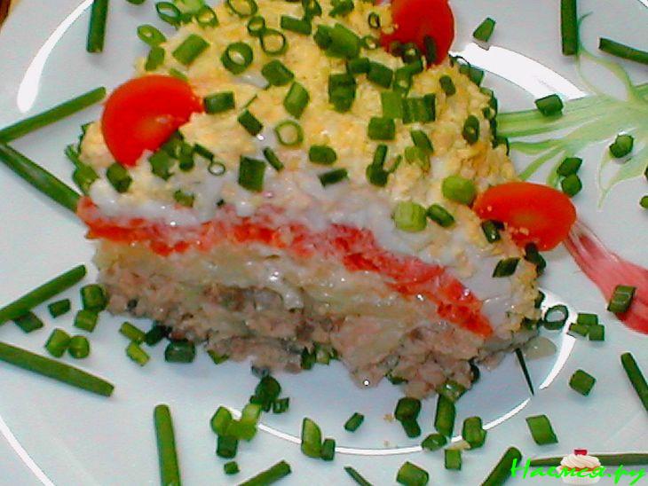 Классический салат "Мимоза" Классический салат "Мимоза"