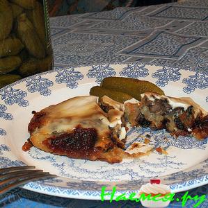 Картофельные шняги с грибами