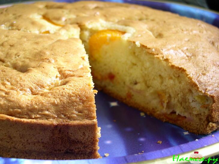 Сметанный фруктовый пирог