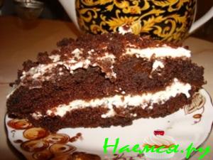 Тортик "Шоколад на кипятке"