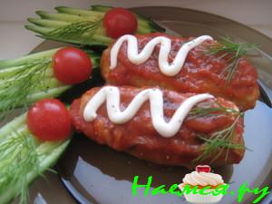 Постные голубцы с шампиньонами