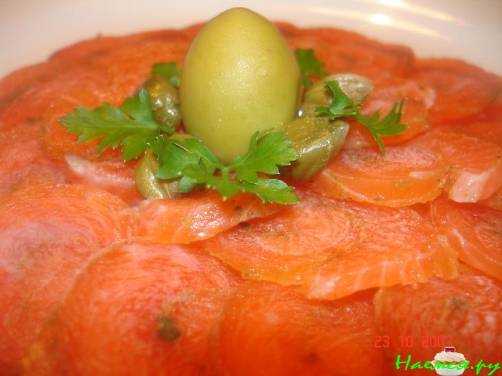 Карпаччо из лосося Карпаччо из лосося