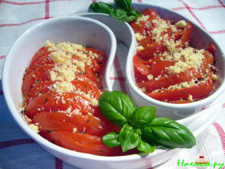 Печеные помидоры, легкая и вкусная закуска за 15 минут