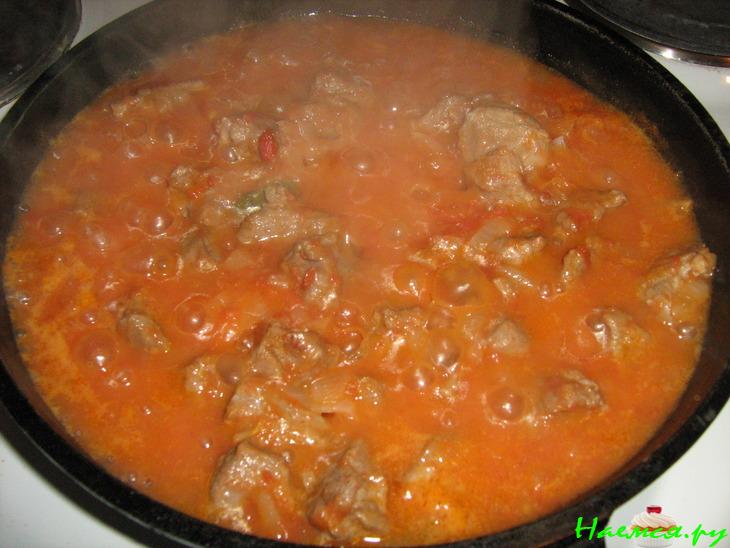 Чашушули - тушеное мясо Чашушули - тушеное мясо