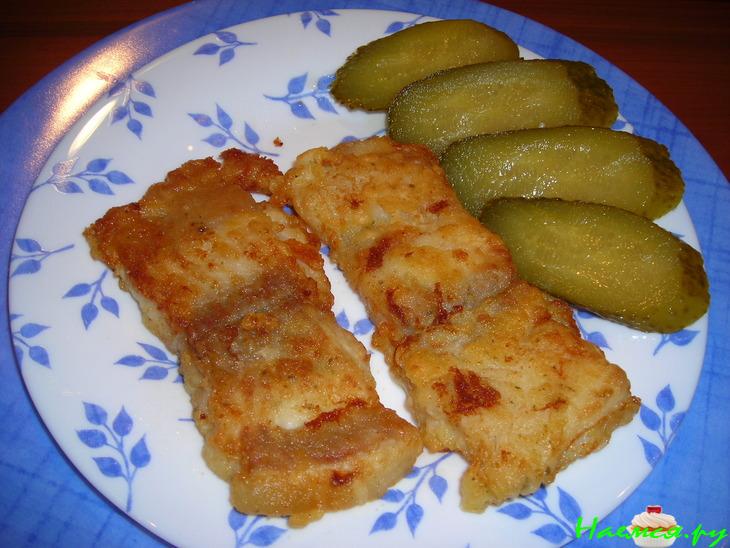 Морской язык обжаренный в кляре