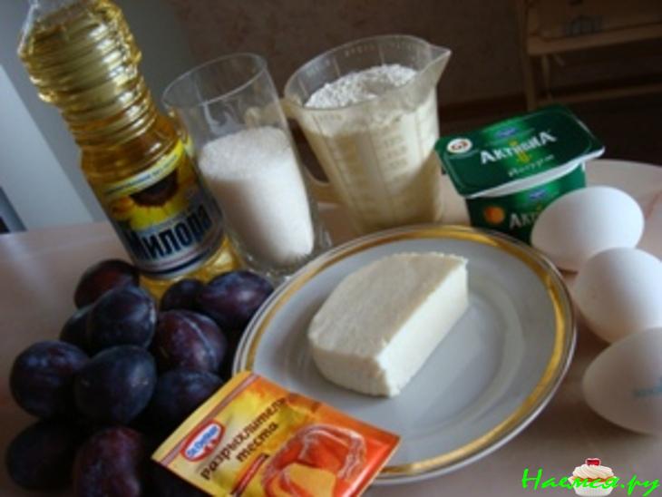 Сырно-сливовый пирог Сырно-сливовый пирог