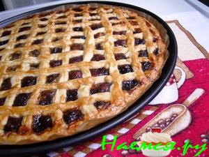 Песочный пирог "Плетенка" (с вареньем) Песочный пирог "Плетенка" (с вареньем)