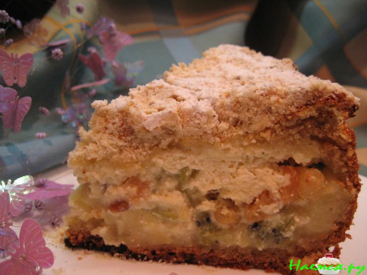 Яблочный пирог на натуральном йогурте