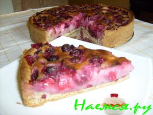 Пирог творожный "Вишенки" Пирог творожный "Вишенки"