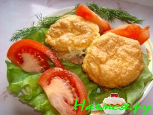 Рыба (филе) в сырном суфле