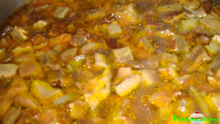 Суп из белых грибов (постный)